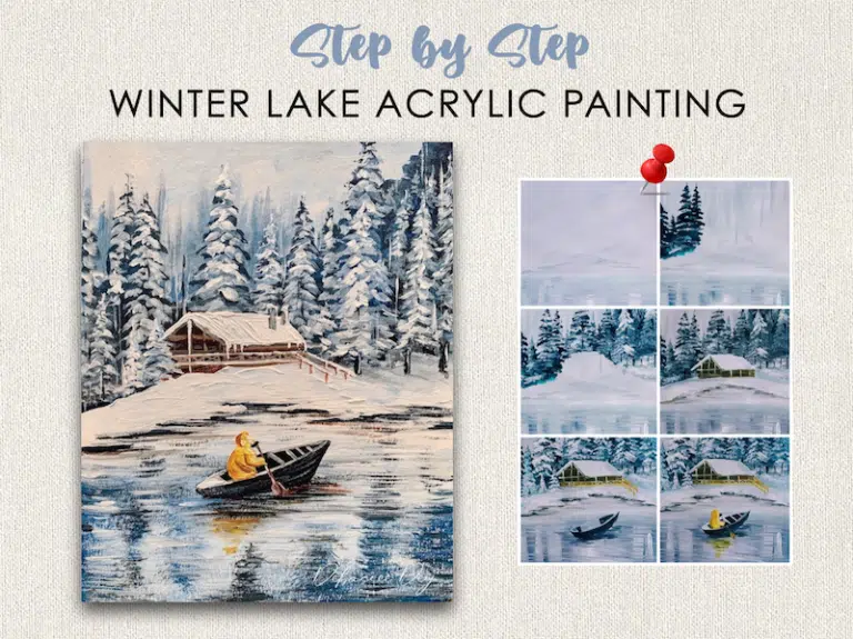 winter-lake-painting-step-by-step-for-beginners-acrylic-painting-tutorial 1