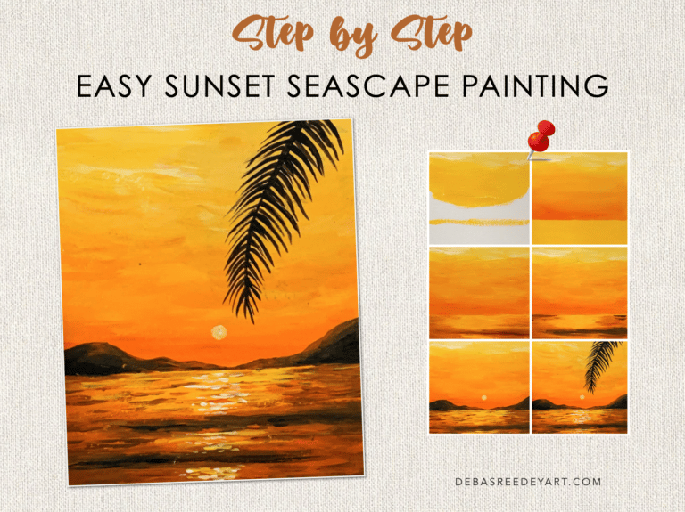 easy-sunset-seascape-acrylic-painting-for-beginners-step-by-step 1