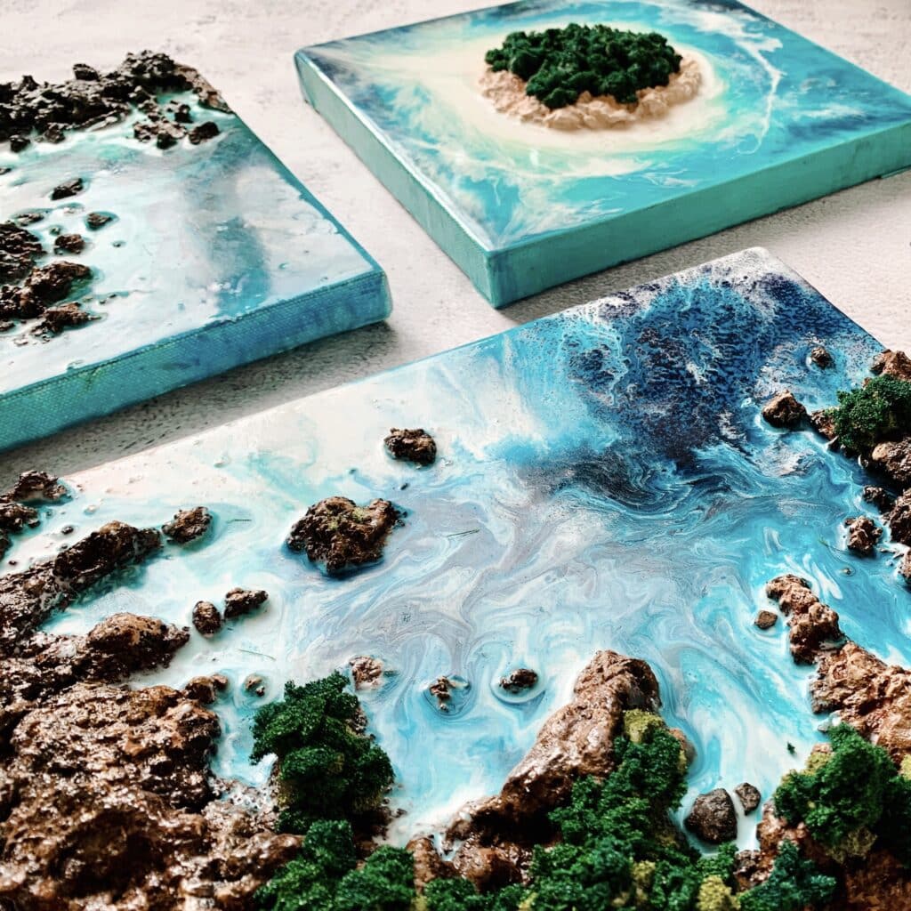 Beach-resin-art-tutorial-ocean-for-beginners-Debasree-Dey-Art