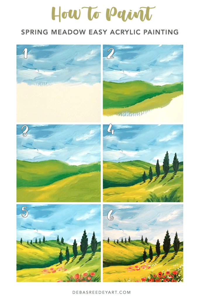 easy spring landscape paintings