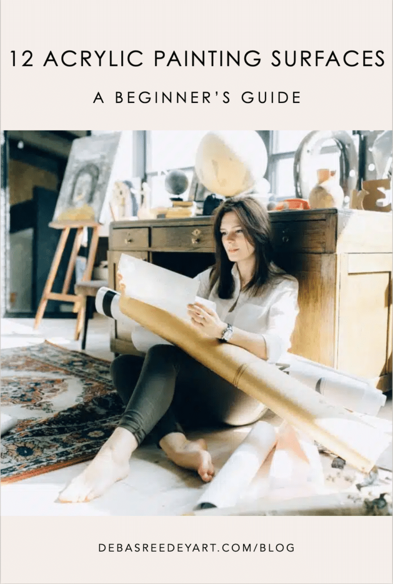 12 Acrylic Painting Surfaces A Beginner's Guide Debasree Dey Art