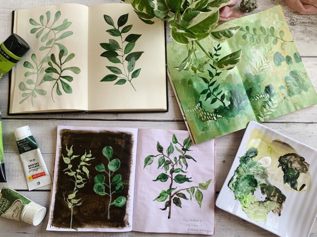 abstract botanical art