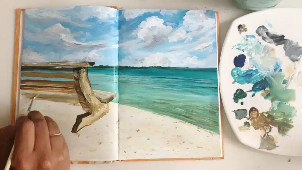 Sketchbook Painting, Watercolor Landscape, How to Fill Your Sketchbook