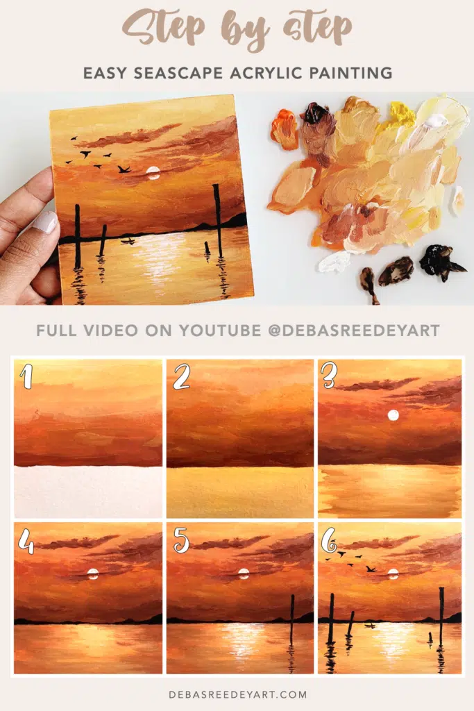 3 Easy Drawing Tutorial  3 Cool Drawing for beginners ( Romantic Sunset )  