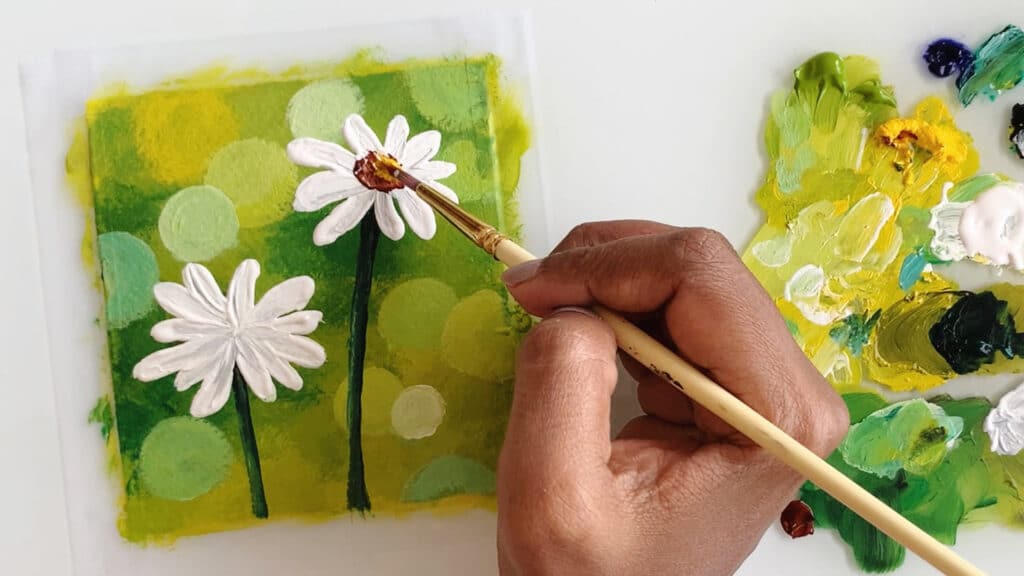 How To Paint Daisies for Beginners (Easy Painting with  Video)