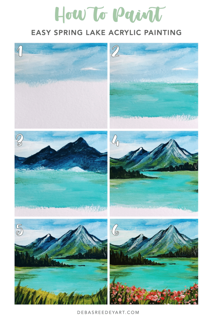 How to Paint a Mountain Landscape - A Step by Step Guide