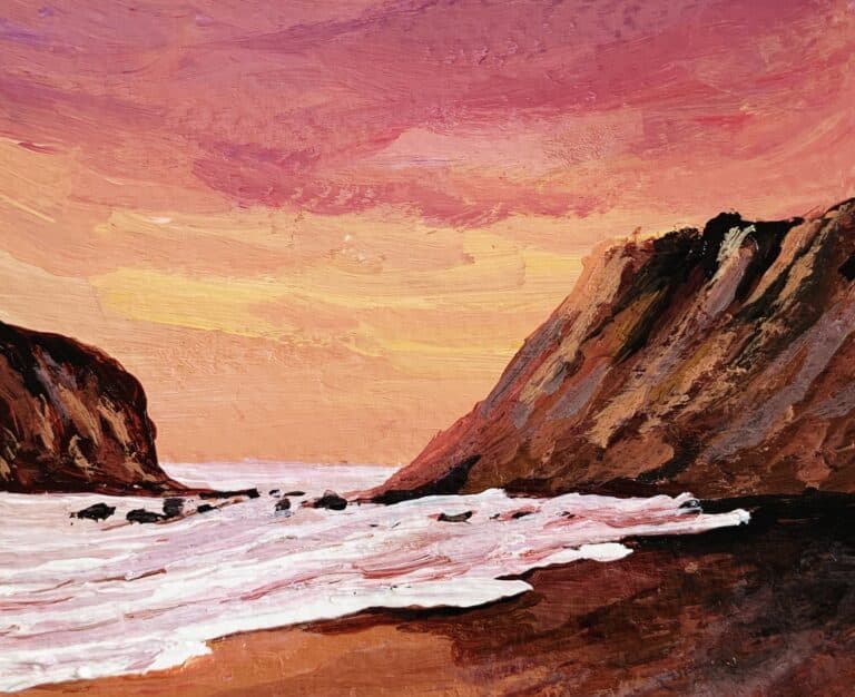 Sunset-cliff-seascape-acrylic-landscape-painting-for-beginners-step-by-step-tutorial-debasree-dey-art-0644 2 copy