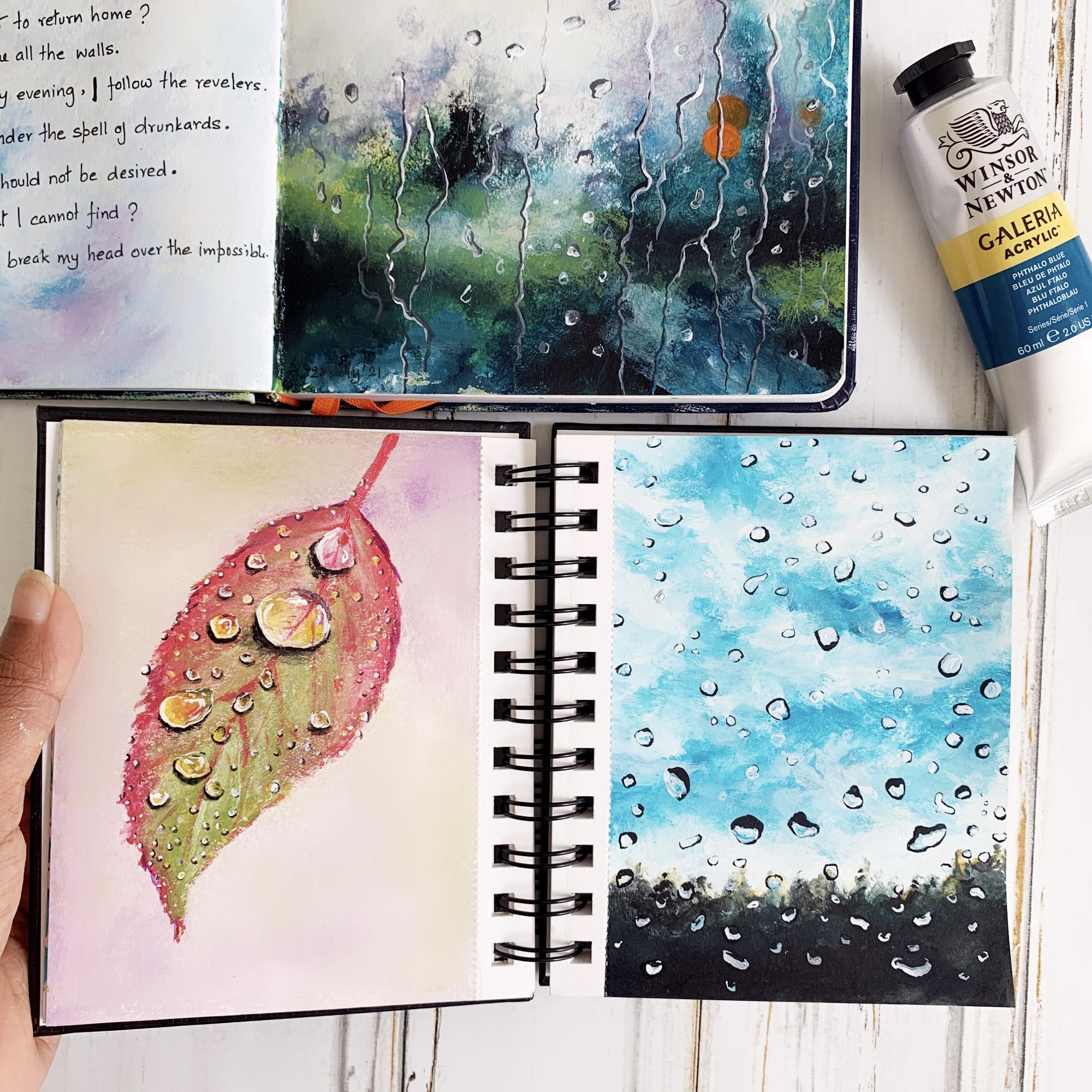 Sketchbook-painting-ideas-easy-acrylic-painting-in-sketchbook-nature-landscape-aesthetic-Debasree-Dey-Art 1