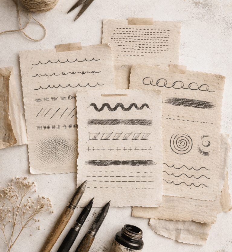 30 different types of lines in art