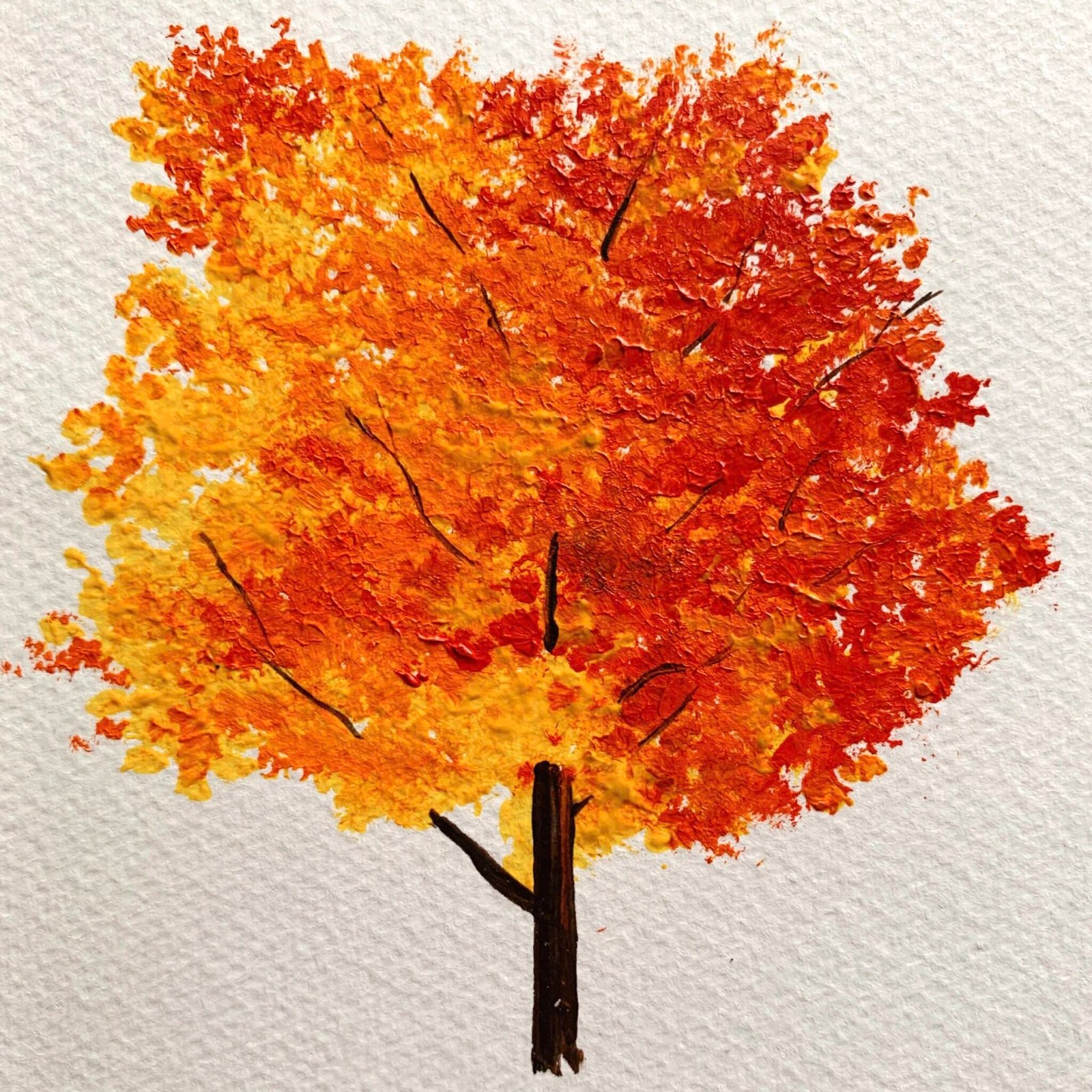 15 Days Of Autumn Trees Landscapes Debasree Dey Art