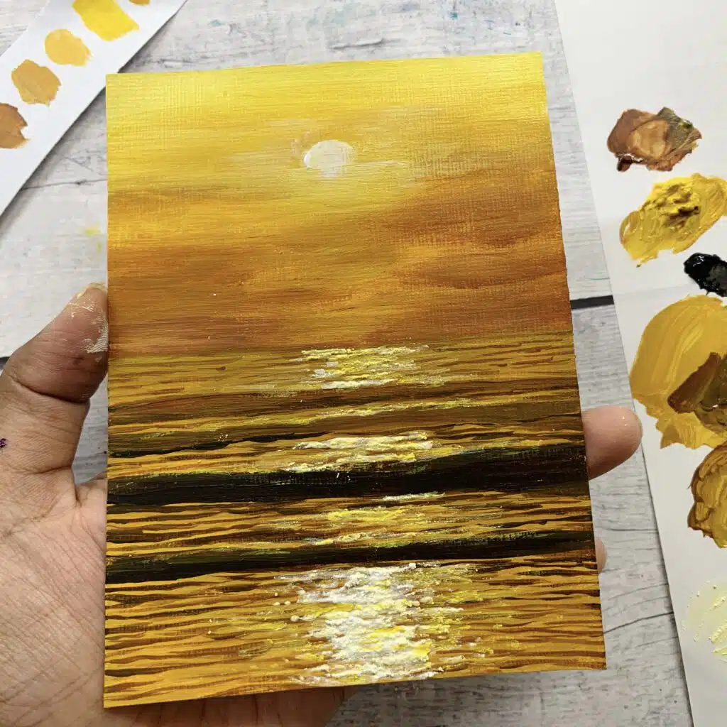 16-golden-yellow-aesthetic-sunset-seascape-acrylic-paintings-ideas-easy-simple-tutorial-beach-scenes-mini-canvas-step-by-step-for-beginners-debasree-dey-art-2928
