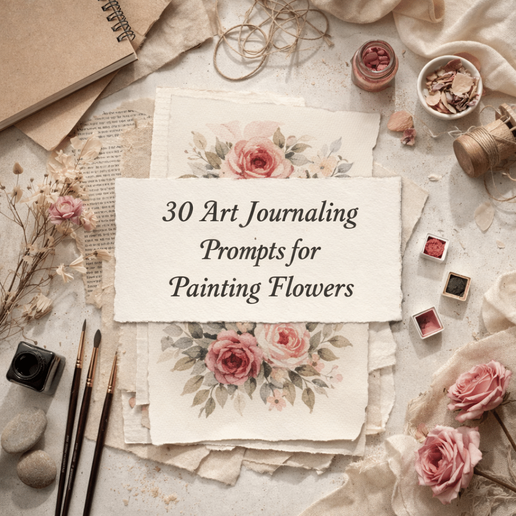 30 Art Journaling Prompts for Painting Flowers