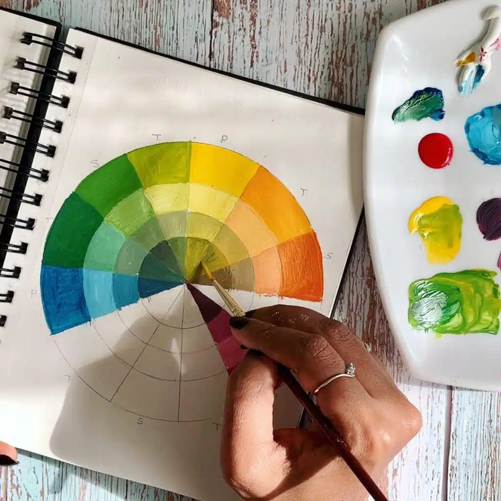 Use Color Wheel Color wheel for beginners - 13 Essential Tips - Debasree Dey Art