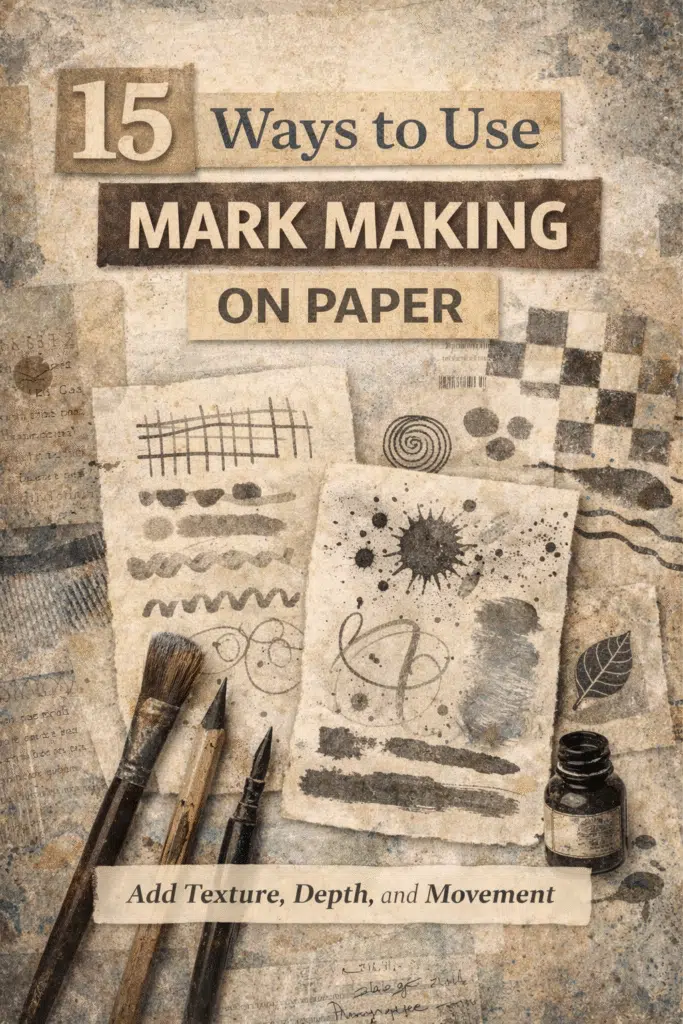 15 Ways to Use Mark Makings on Paper to Convey a Message in Mixed Media Art