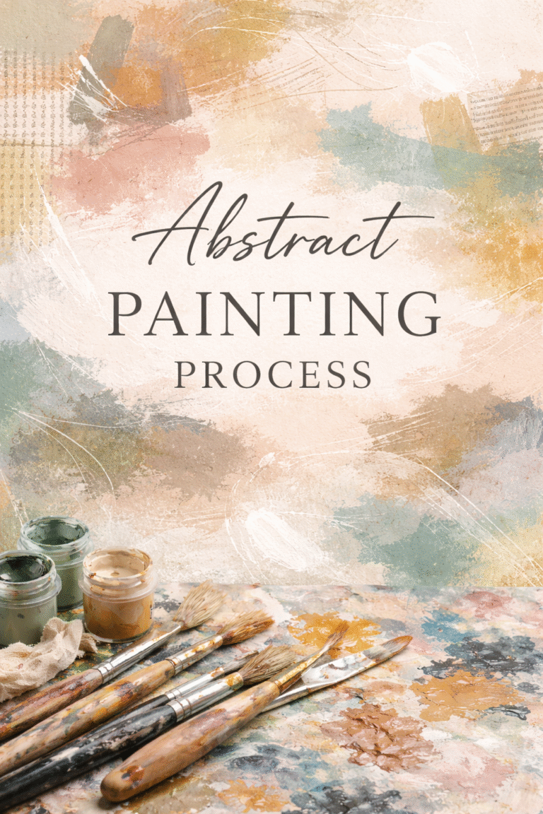 Abstract painting process