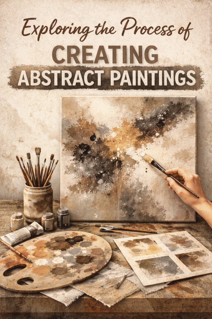Exploring the Process of Creating Abstract Paintings