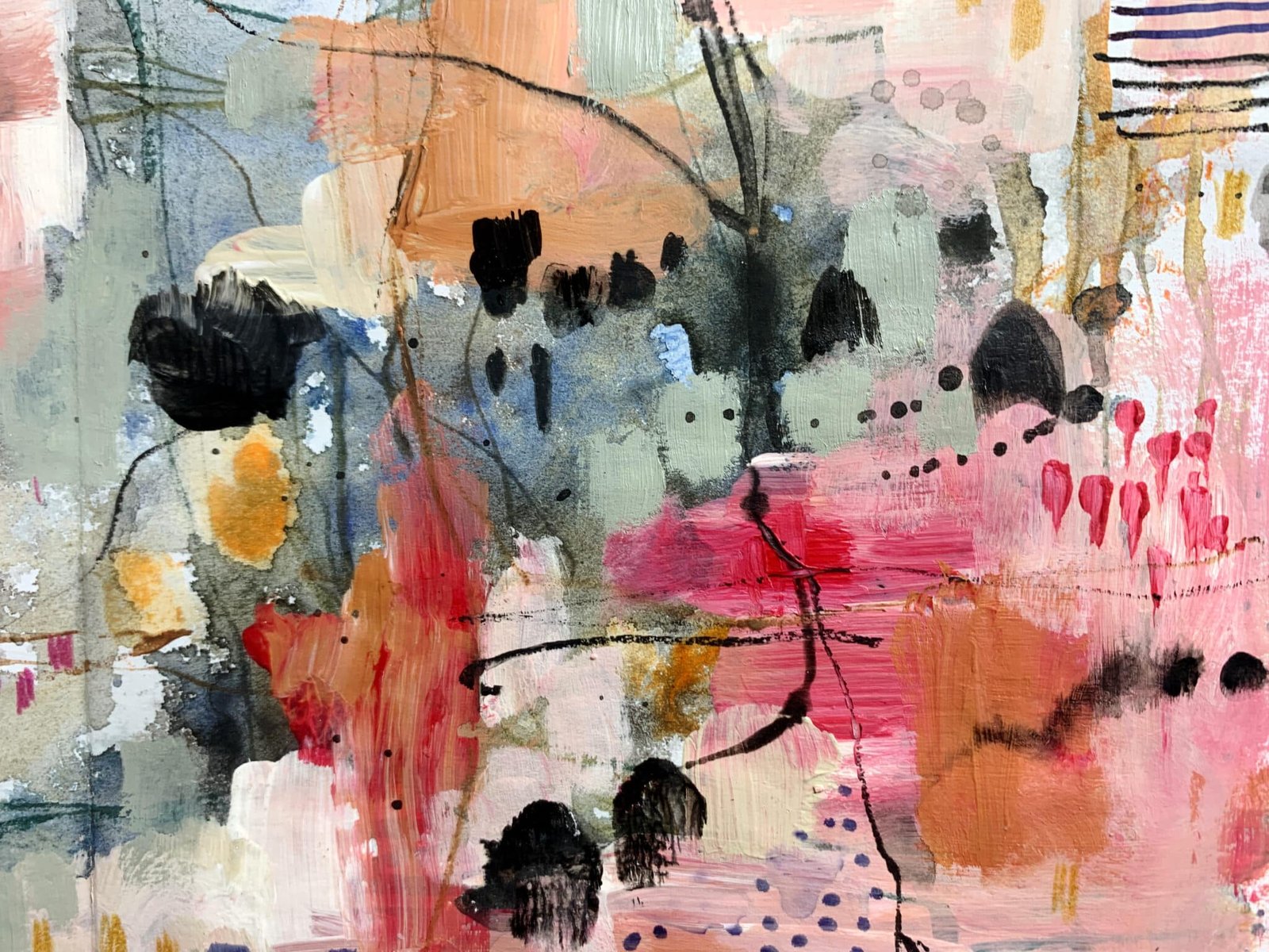 Abstract Mark Making Play – Colors & Expression - Debasree Dey Art
