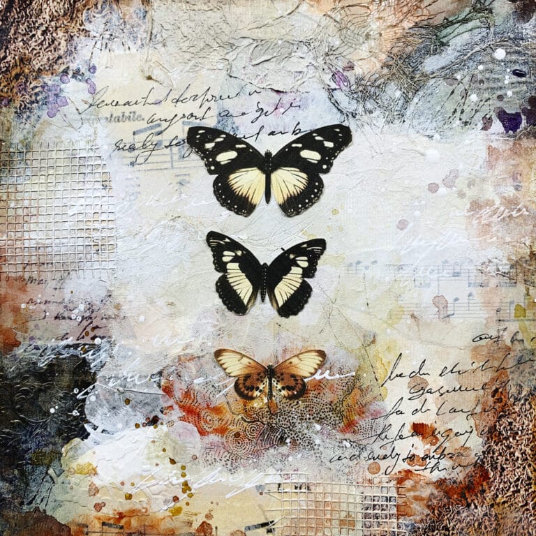 Butterfly-art-journal-page-Collage-scraps-magazine-papers-Mixed-media-painting-diy-step-by-step-debasree-dey-art-0129