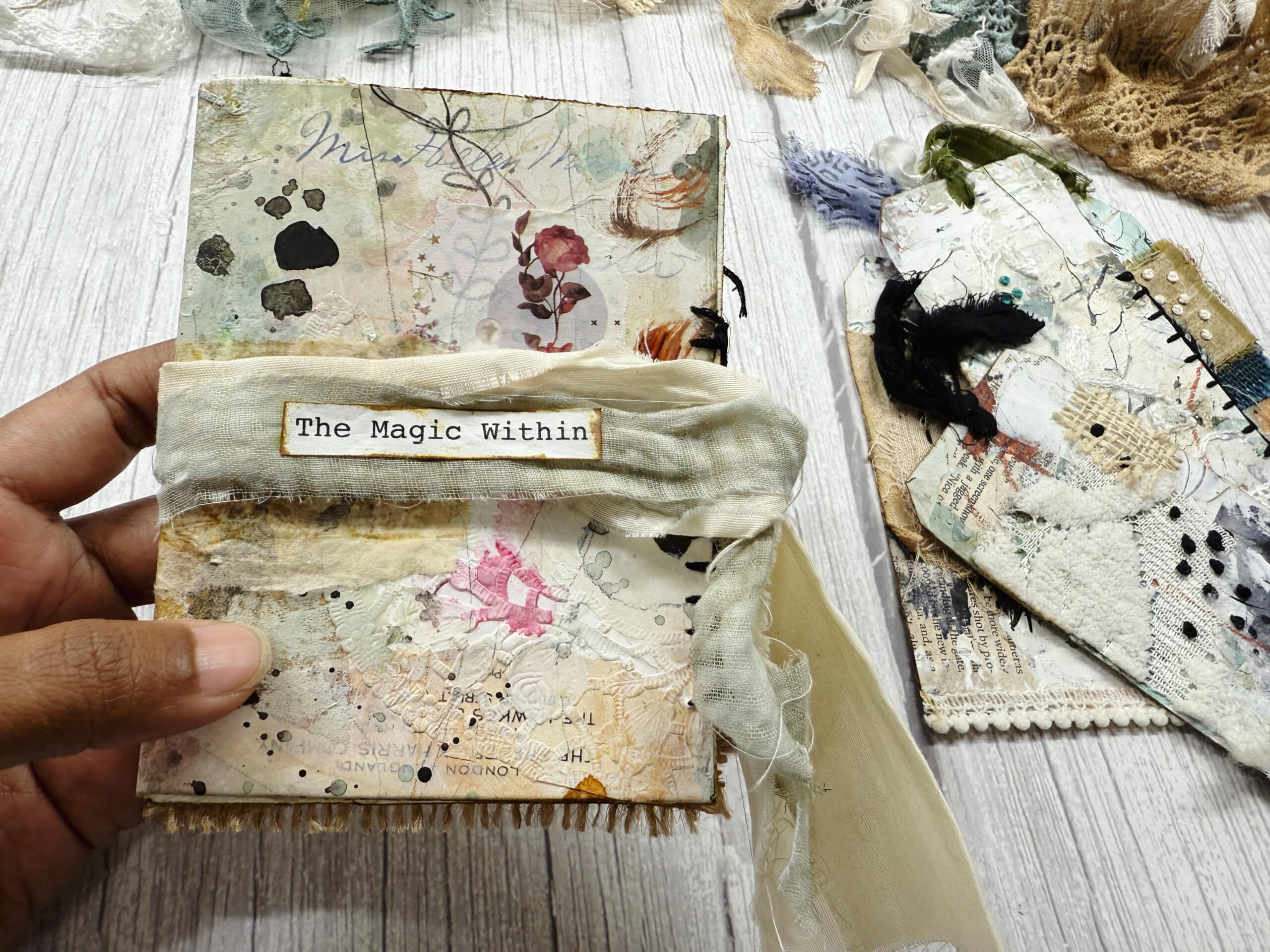 Create A Mixed Media Zine Journal from an A3 paper - The Magic