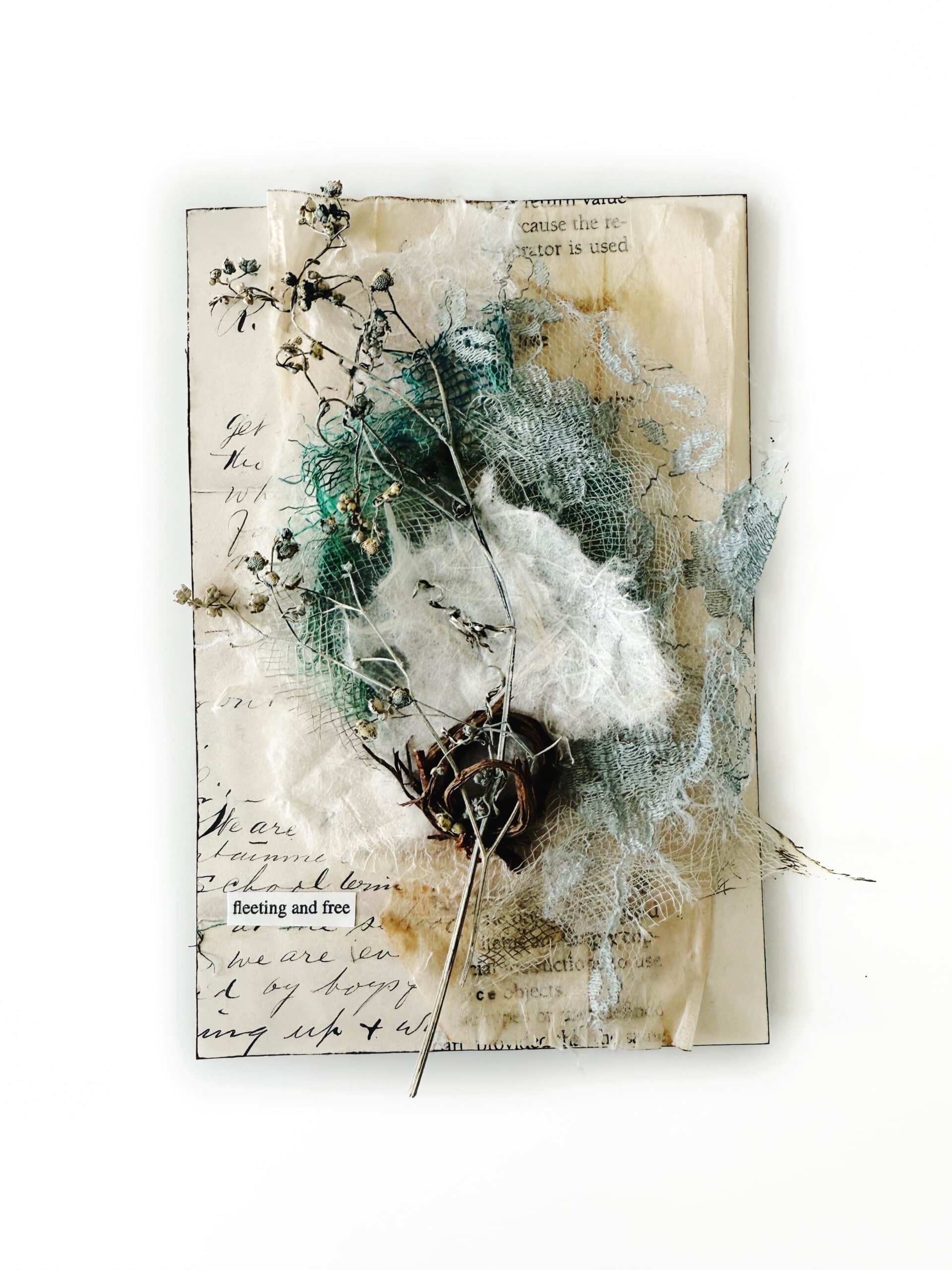 24-100-day-challenge-blue-brown-sky-clouds-collage-mixed-media-texture-paper-fabrics-textile-debasree-dey-art-1918