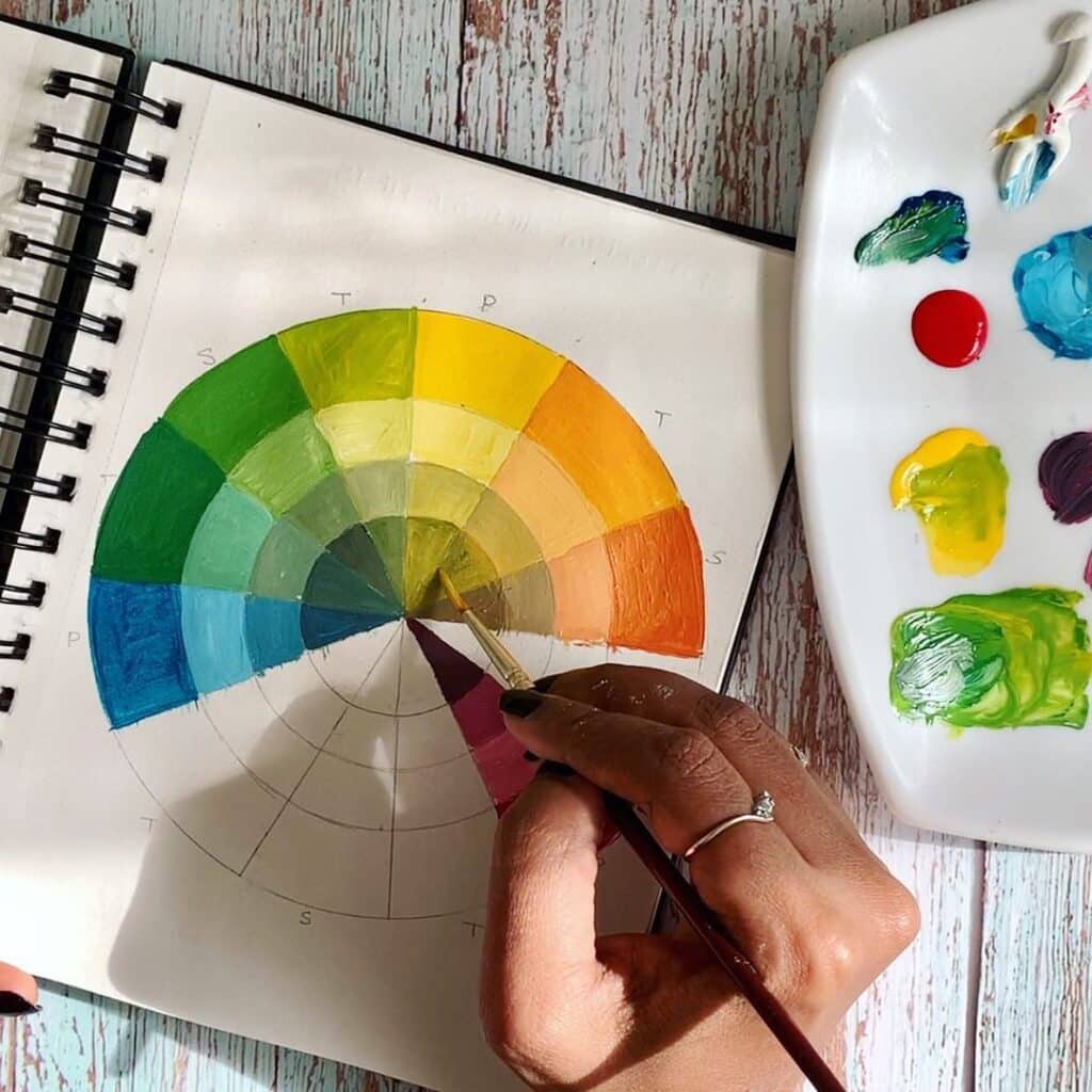 Color theory masterclass color journal color mixing online art class debasree dey art