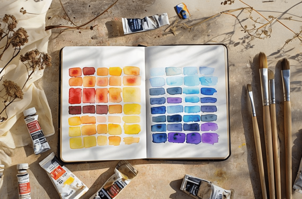 Color theory masterclass color journal color mixing online art class debasree dey art