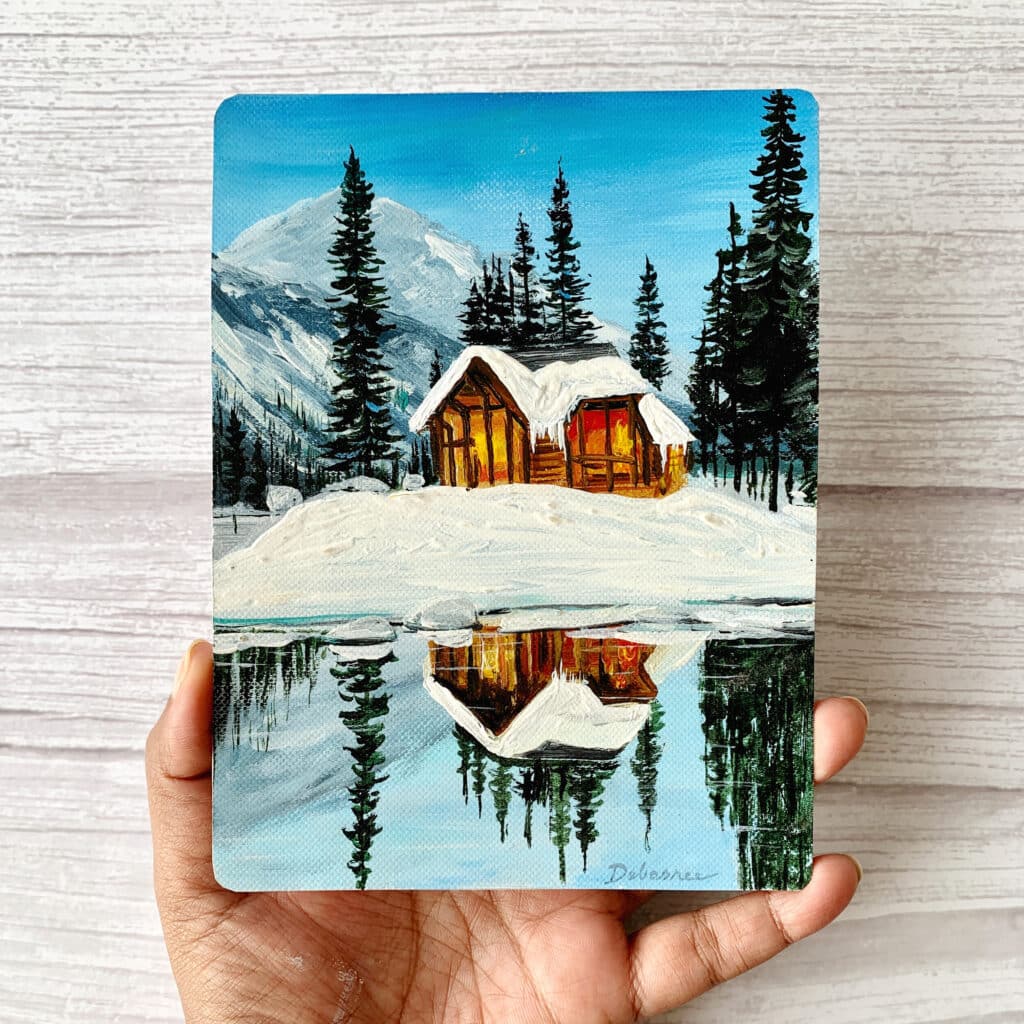 how-to-paint-snowy-pine-trees-acrylic-painting-tutorial-for-beginners-Debasree-Dey-Art-4649