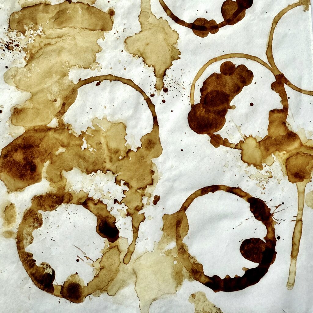 Easy coffee dye paper