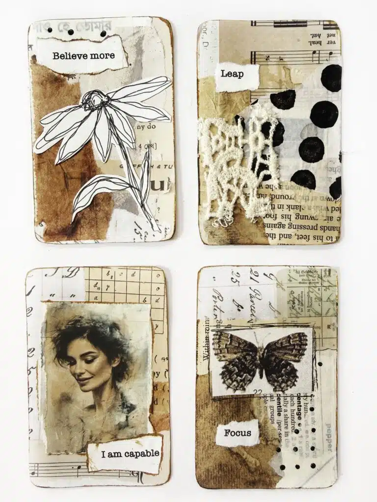 Clusters-Concertina-artist-book-accordion-fold-Mixed-media-junk-journal-collage-paper-fodder-tutorial-diy-debasree-dey-art-7358 2