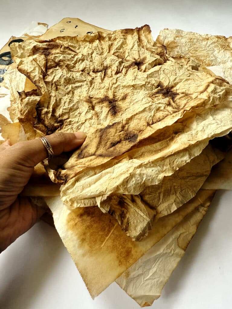 Coffee Dye Tissue Paper