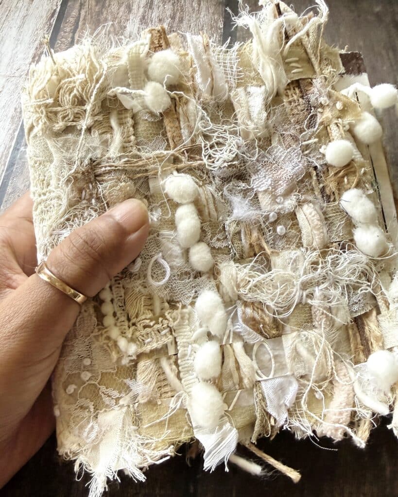 fabric collage ideas