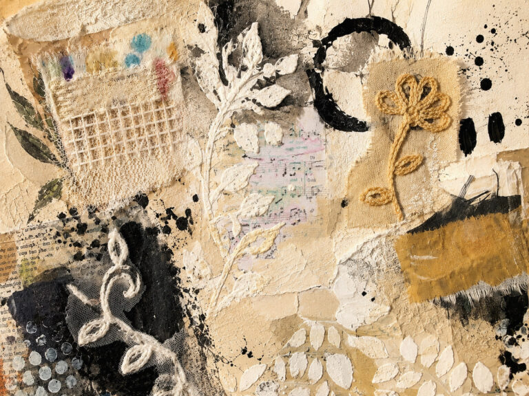 Collage-art-journal-100-day-project-mixed-media-artist-book-handmade-vintage-textile-fabric-texture-junk-journal-debasree-dey-art-11204