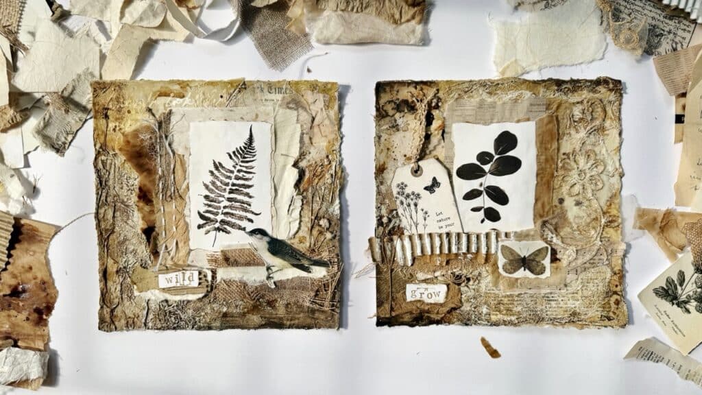 mixed media collage art