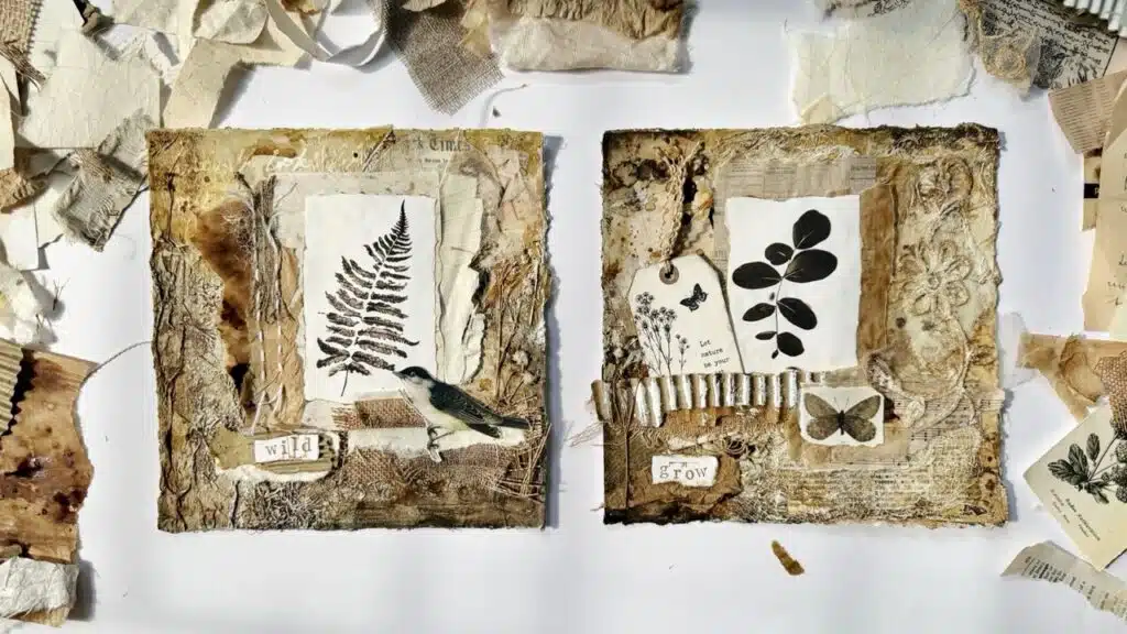 mixed media collage art