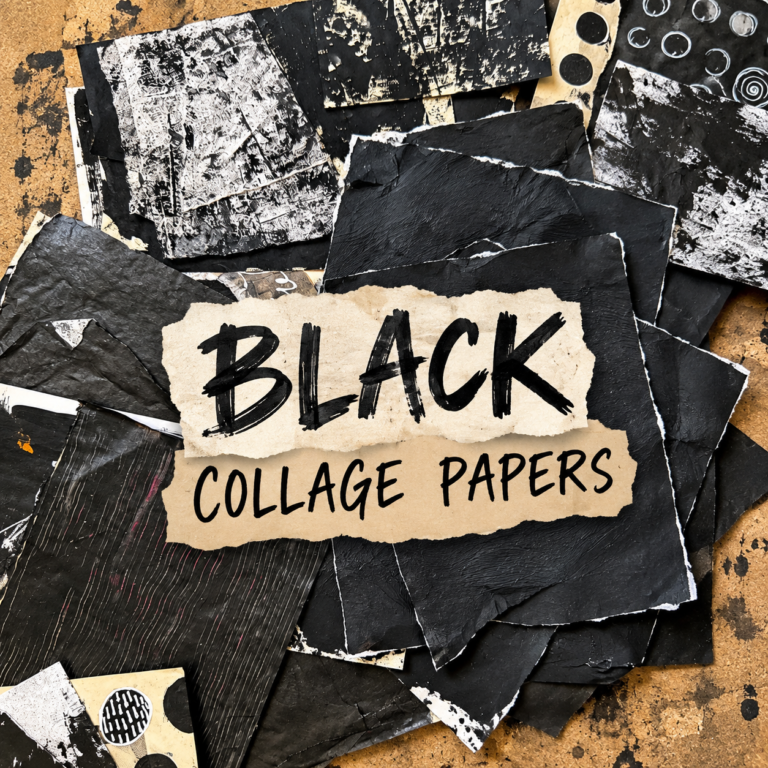 Black Collage Papers