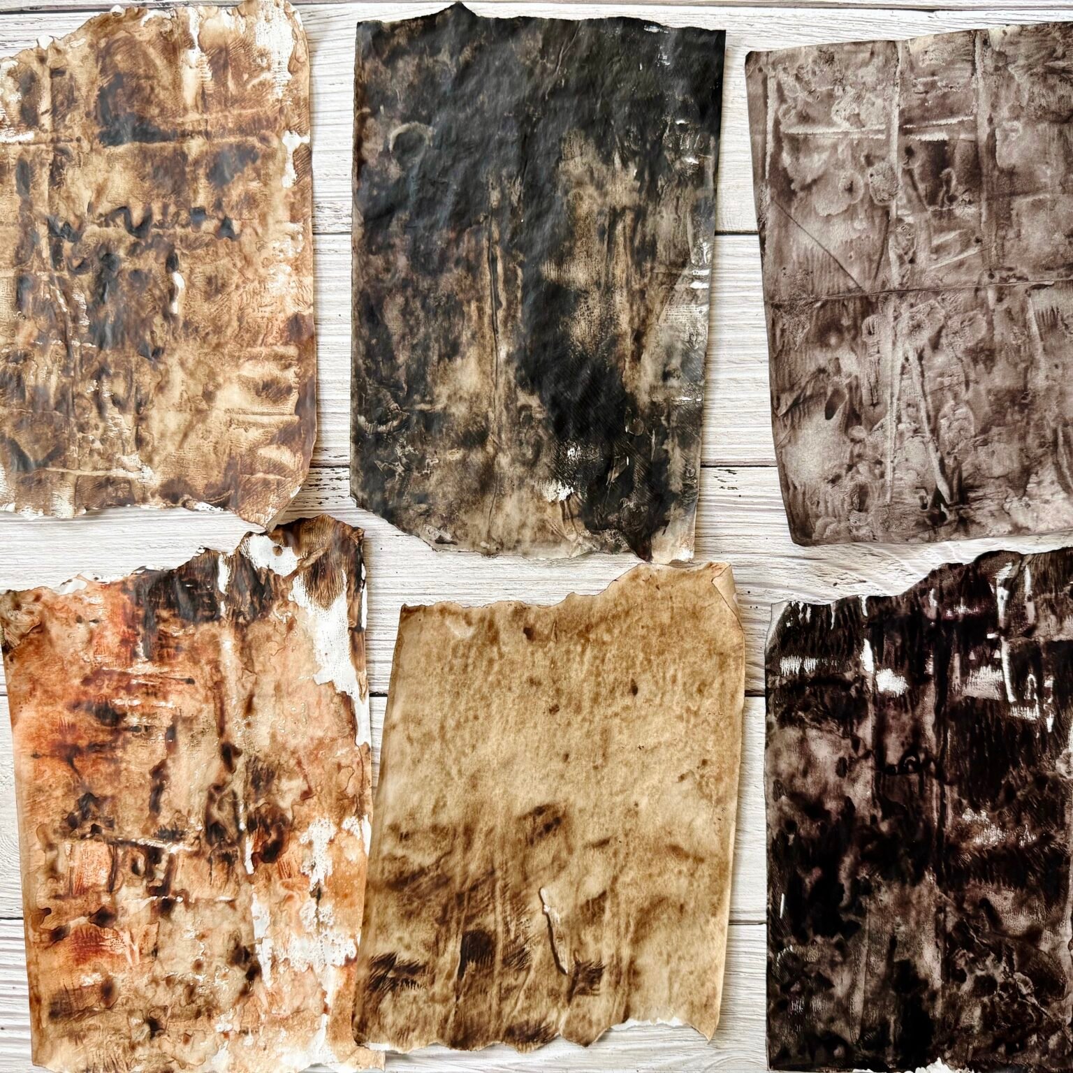 Easy Gel Plate Alternative: Create Textured Prints on Deli Paper ...