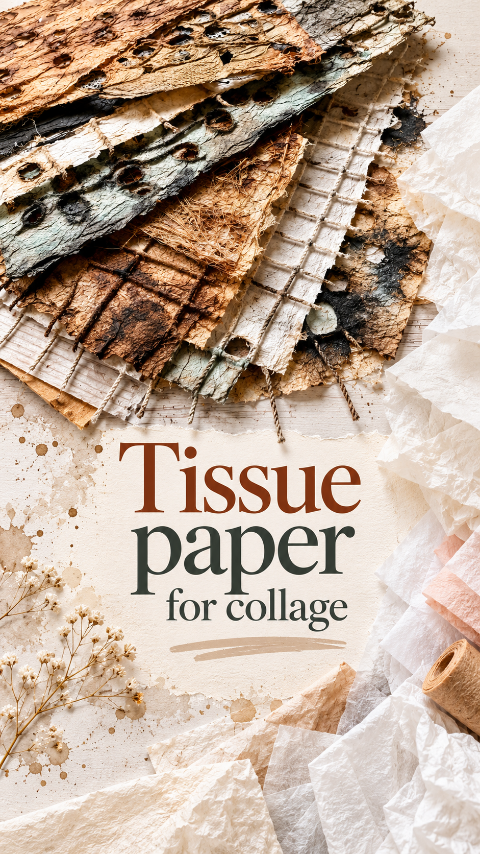 Tissue Paper for Collage: Which Type Should You Use? - Debasree Dey Art