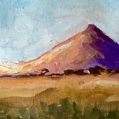 Flower-field-and-mountain-abstract-landscape-acrylic-painting-step-7