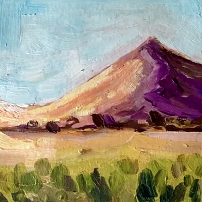 Flower-field-and-mountain-abstract-landscape-acrylic-painting-step-9