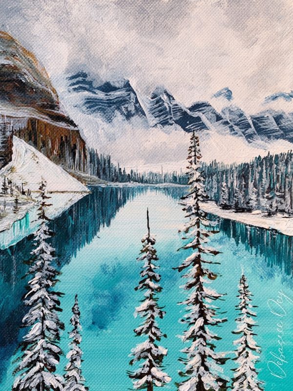 Winter-landscape-painting-ideas-acrylic-debasree-dey-art 6.2
